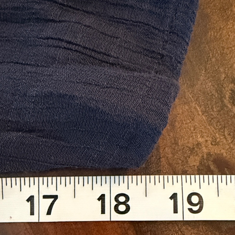 Umgee Navy and Cream Crochet Trim Top - Picture 9 of 10
